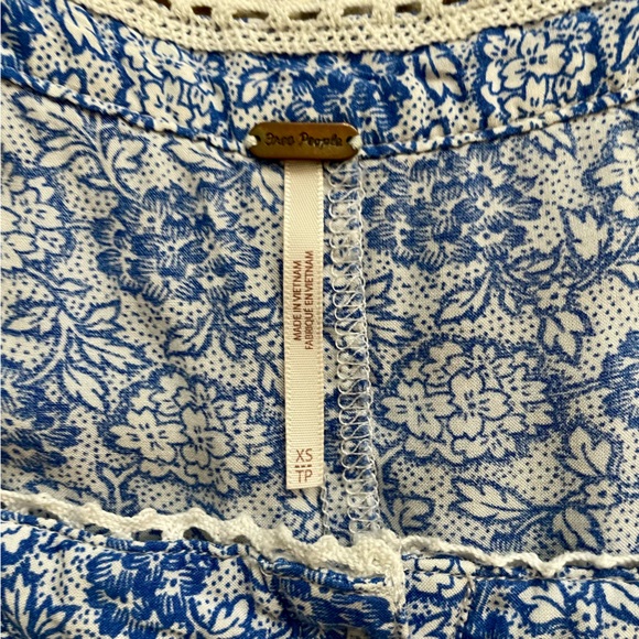 FREE PEOPLE Sweet Caroline Ruffled Layered Cropped Tank Top Women’s Size… - Picture 8 of 9